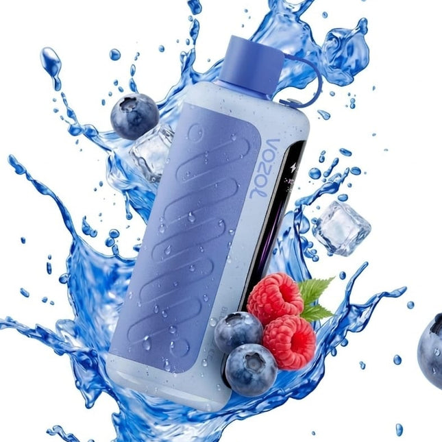 فايب فيب Vozol Gear Hookah 40k بلو ريز آيس توت ساقع، عبوة ديسبوسبل مزودة برائحة التوت المنعشة