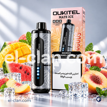 Oukitel Mate Ice 60K ⁠⁠Mango Watermelon Peach Disposable مانجو بطيخ خوخ ساقع
