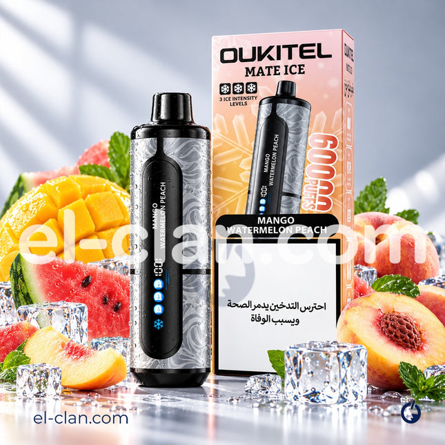 Oukitel Mate Ice 60K ⁠⁠Mango Watermelon Peach Disposable مانجو بطيخ خوخ ساقع