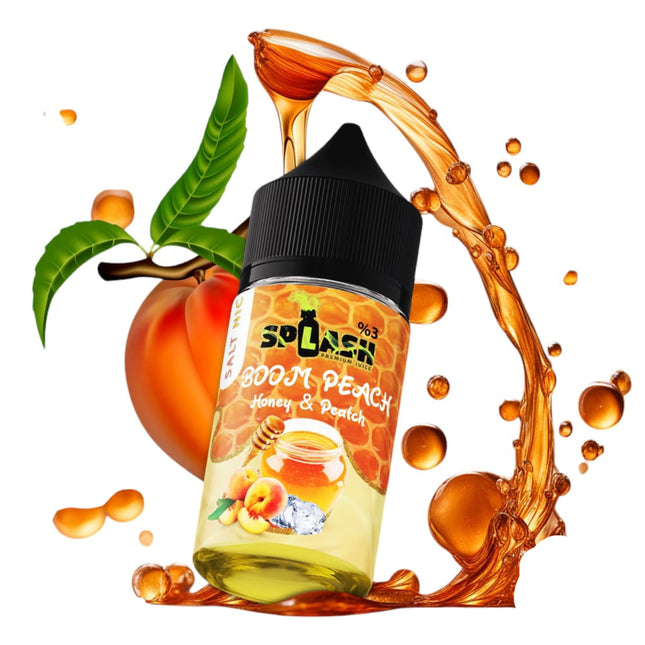 Splash Boom peach Ice عسل خوخ ساقع