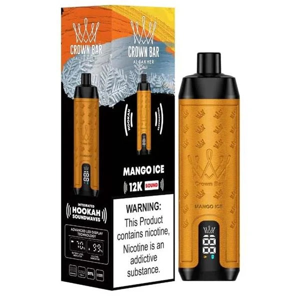 Crown Bar Alfakher Sound 12K Cool Mango Disposable مانجو ساقع