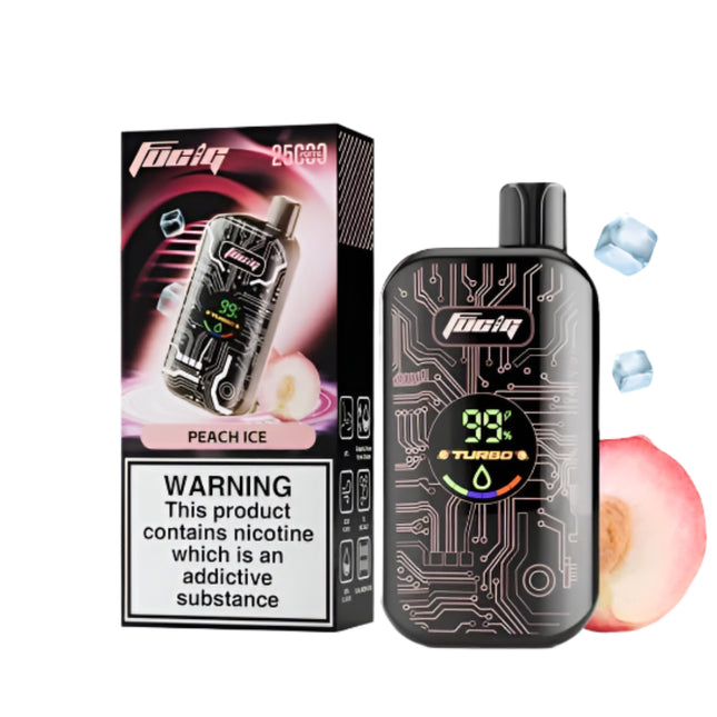 Fucig 25K Peach Ice Disposable خوخ ساقع