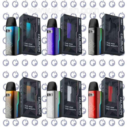 Uwell Caliburn GZ2 in orange and black, a compact vape device with a sleek design and pod for flavorful vaping.