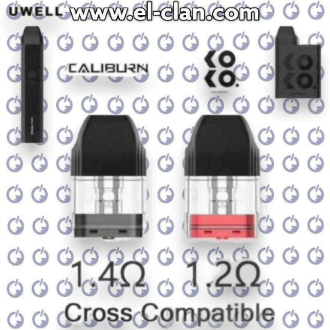 Caliburn Pod Cartridge غيار لبود كاليبورن - Uwell -  الكلان فيب el-clan.