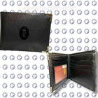 Black Cartier Paris men's wallet from the fashion collection, featuring sleek design and genuine leather craftsmanship.