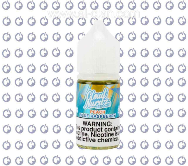 Cloud Nurdz SaltNic Iced Peach Blue Raspberry خوخ توت - Cloud Nurdz E-Juice -  الكلان فيب el-clan.