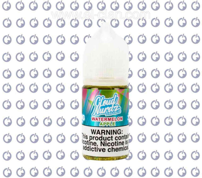 Cloud Nurdz SaltNic Iced Watermelon Apple بطيخ تفاح - Cloud Nurdz E-Juice -  الكلان فيب el-clan.