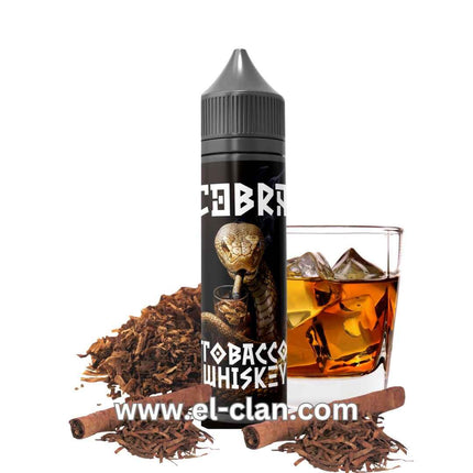 نقطة فيب نيكوتين 9 من Cobra Tobacco Whiskey، ليكويد التبغ والويسكي، عبوة 60 مل، بخاصية MTL من ماركة Cobra e-juice
