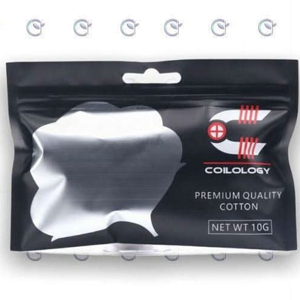 Coilology cotton tool for vaping, soft cotton wick used for coil building and vape device maintenance.