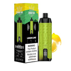 Alfakher Disposable Crown Bar 25K Lemon Lime vape device with lemon and mint flavor, 25,000 puffs, salt nic e-liquid.