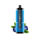 Alfakher Disposable Crown Bar Pro 8K Berry Blue in vibrant blue, showing the sleek vape device with colorful design and branding.