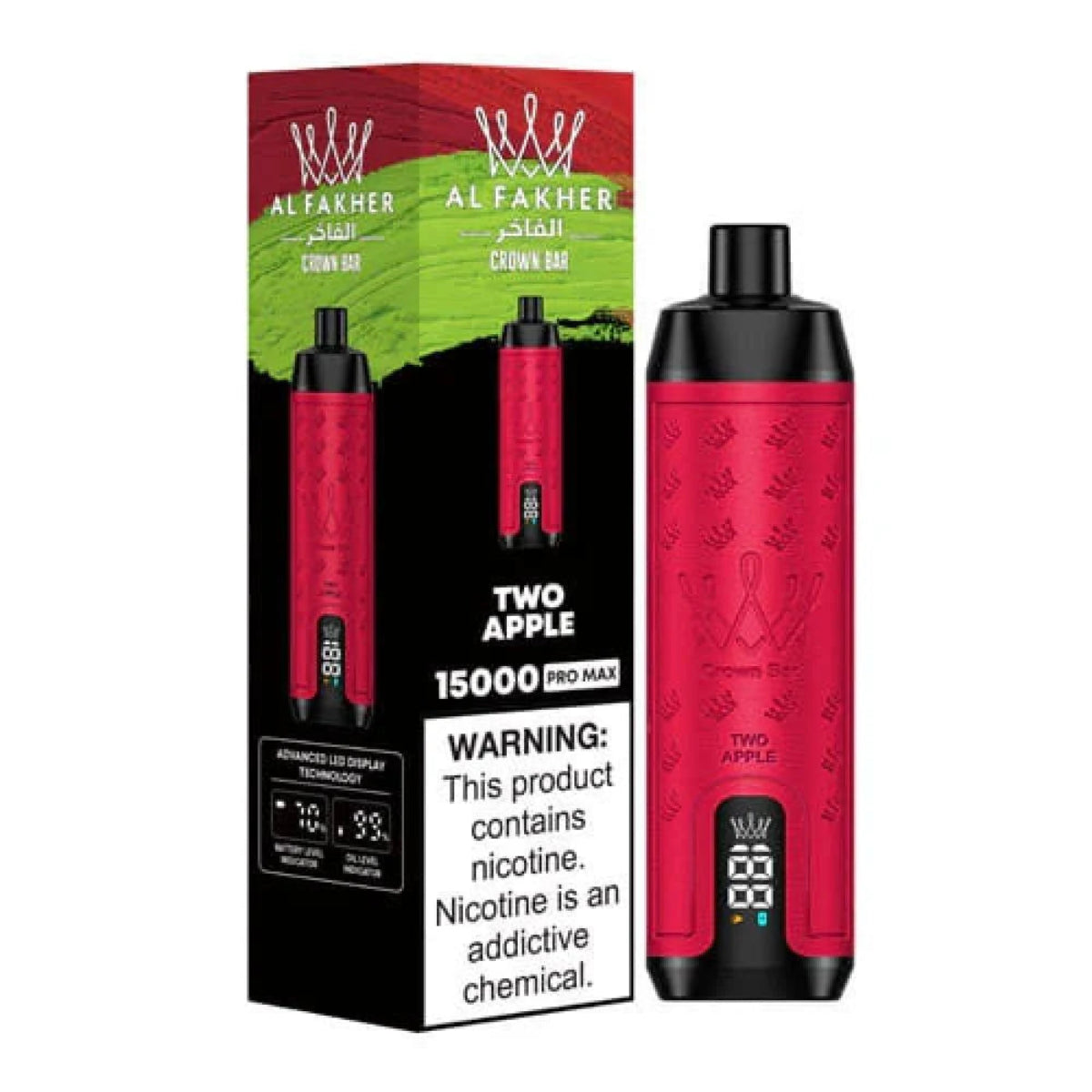 elfbar elfa master akku Al Fakher Crown Bar 20K Hypermax Vape Two Apple main image 1