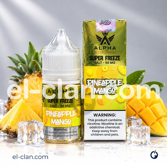 Alpha Super Cool Saltnic Pineapple Mango اناناس مانجو ساقع جدا