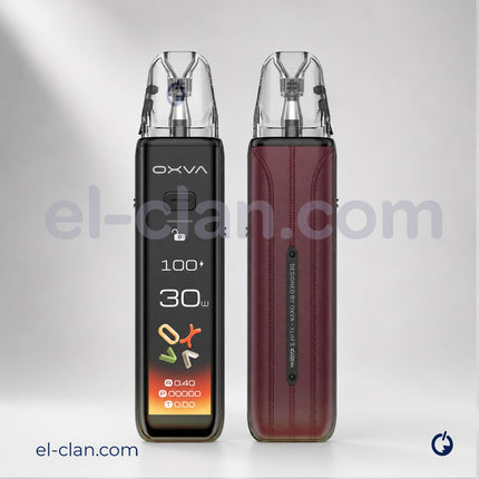 بطارية بود Oxva Xlim Pro 3 Ultra من OXVA مع تصميم أنيق ومكونات داخلية واضحة، مخصصة لاستخدام فيب هاردوير.
