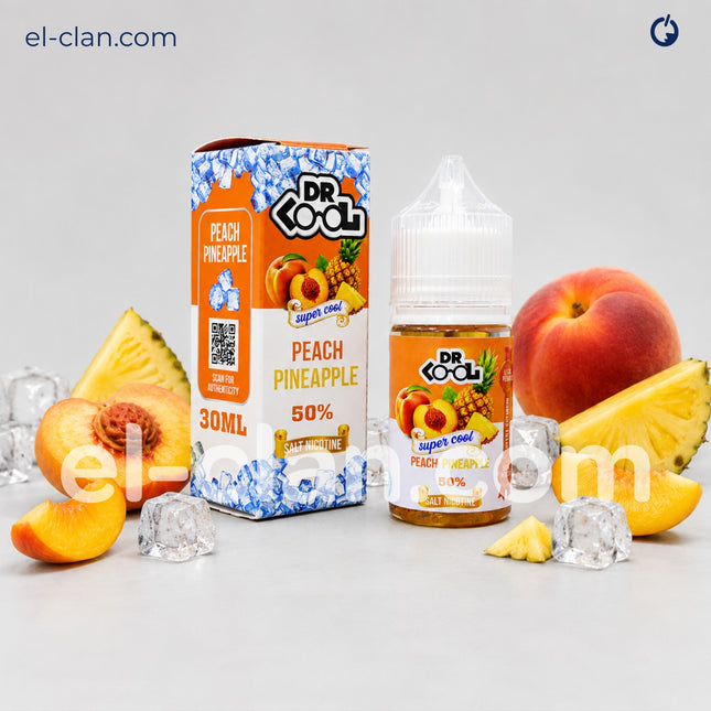 DR.Cool Super Cool SaltNic Peach Pineapple خوخ اناناس ساقع