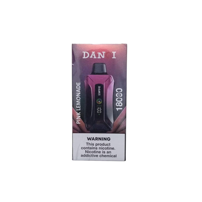 Danci Bar 18K Pink Lemonade disposable vape with pink lemonade flavor, 18,000 puffs, salt nicotine from Danci Disposable.