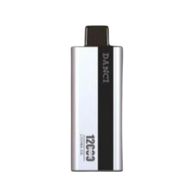 Danci Ultra 12K Lychee Ice disposable vape device with colorful design, 12000 puffs, featuring lychee and icy flavor elements.