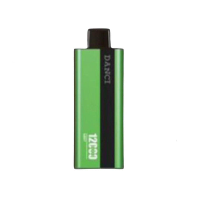 Danci Ultra 12K Mint disposable vape pen with 12,000 puffs, featuring mint flavor and salt nic, from Danci disposable brand.