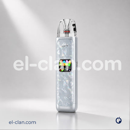 بود كاليبورن جى4 من يويل، جهاز فيب هاردوير صغير وقابل لإعادة الملء مع تصميم أنيق وواضح في الصورة