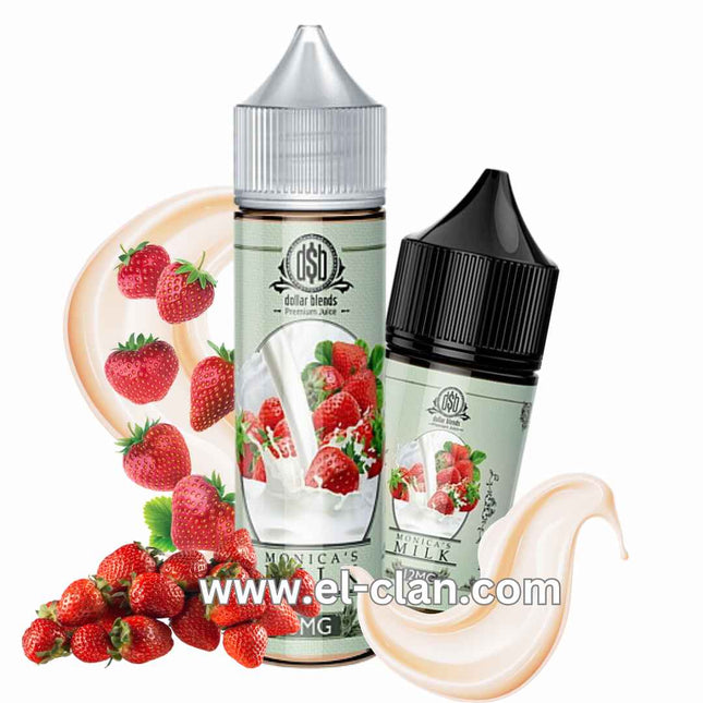 Dollar blends Monica’s Milk فراوله كريمه - DollarBlends E-Juice -  الكلان فيب el-clan.