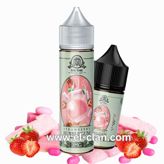 Dollar Blends SaltNic Strawberry Bubblegum لبان فراوله - DollarBlends E-Juice -  الكلان فيب el-clan.