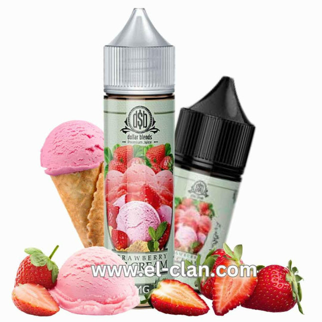 Dollar Blends Strawberry Ice Cream ايس كريم فراوله - DollarBlends E-Juice -  الكلان فيب el-clan.