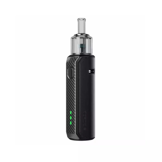 Black Voopoo Doric E Pod vaping device, in hardware pod style with sleek design, suitable for easy vaping experiences.