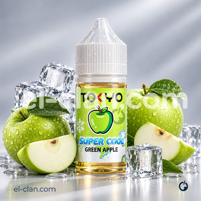 Tokyo SaltNic Super Cool Green Apple تفاح اخضر