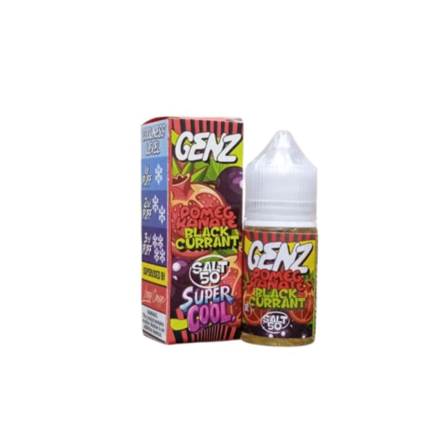 GENZ Super Cool SaltNic Pomegranate Blackcurrant زبيب رمان ساقع