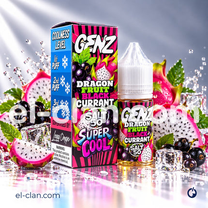 GENZ Super Cool SaltNic Dragon Fruit Black Currant دراجون فروت زبيب