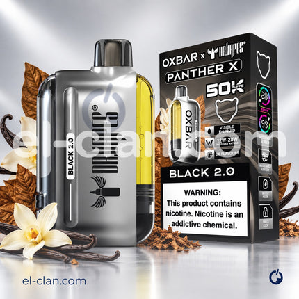 Dr vapes Oxbar 50k Tobacco Black V2.0 Disposable توباكو