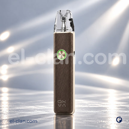 جهاز بود أوكسافا إكسليم 4 من نوع فيب هاردوير مع علبة صغيرة وأزرار تشغيل، بتصميم أنيق ومواد عالية الجودة