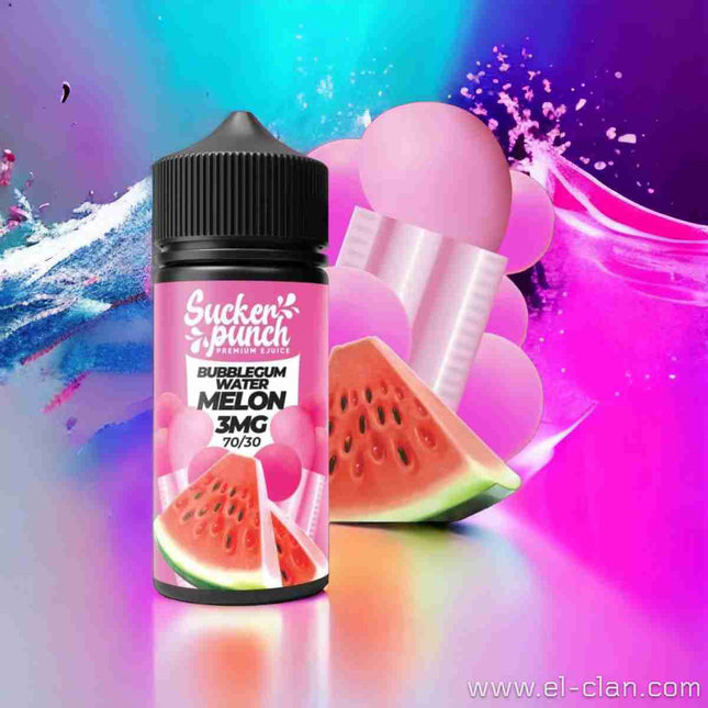 Sucker Punch Bubblegum Watermelon لبان بطيخ