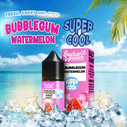 Sucker Punch SaltNic Bubblegum Watermelon Super Cool لبان بطيخ ساقع جدا