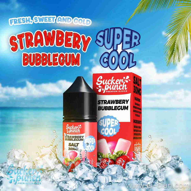 Sucker Punch SaltNic Strawbery Bubblegum Super Cool Very sweet strawberry gum 
