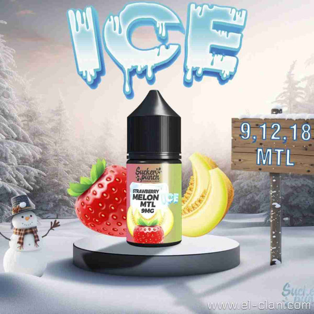Sucker Punch  Strawbery Melon Ice  فراوله كنتالوب ساقع