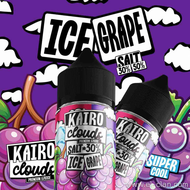 Kairo Clouds SaltNic Super Cool Grape عنب ساقع