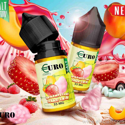 Euro SaltNic Strawberry Peach Cotton Candy