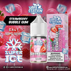 Vape Station Super Ice SaltNic Strawberry Bubble Gum لبان فراوله ساقع جدا