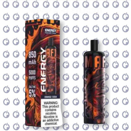 Energy Orange Soda disposable برتقال صودا - energy disposable -  الكلان فيب el-clan.