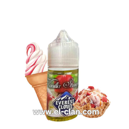 Everest Cloud Vanilla Strawberry Ice Cream ايس كريم فراوله فانيلا - Everest Cloud E-Juice -  الكلان فيب el-clan.