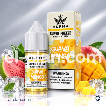 Alpha Super Cool Saltnic Guava Mango جوافه مانجو ساقع