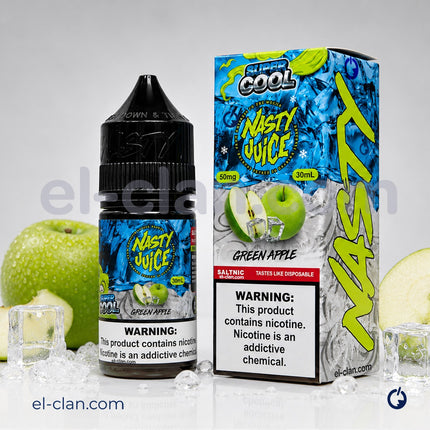 Nasty Juice Super Cool SaltNic Green Apple تفاح ساقع