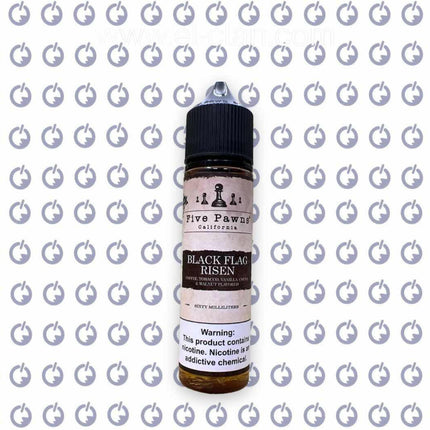 سائل فيب من Five Pawns بلاك فلاج ريزن بنكهة التبغ والفانيلا، عبوة 60 مل بنكهة غنية وعبوة أنيقة