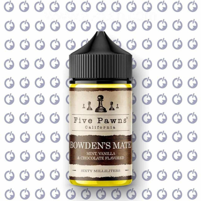 Five Pawns Bowden’s Mate فانيلا شيكولاته نعناع - Five Pawns E-Juice -  الكلان فيب el-clan.