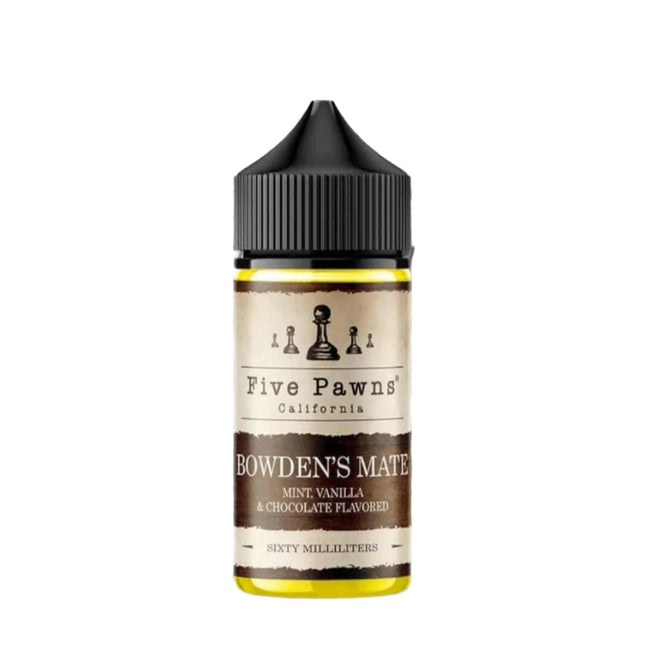 Five Pawns Bowden’s Mate فانيلا شيكولاته نعناع - Five Pawns E-Juice -  الكلان فيب el-clan.