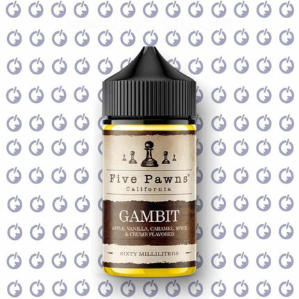Five Pawns Gambit فانيلا تفاح كراميل - Five Pawns E-Juice -  الكلان فيب el-clan.