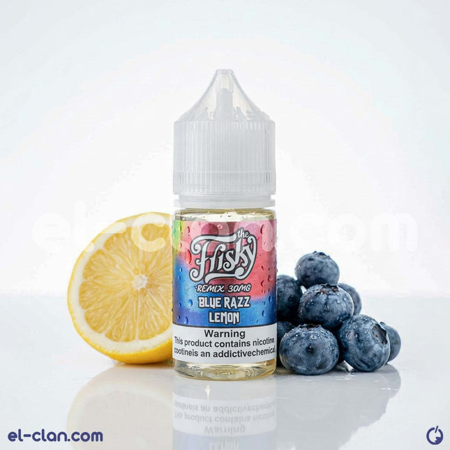 Frisky SaltNic Remix Ice Blue Razz Lemon  ريمكس توت ليمون ساقع