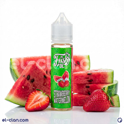 خليط فيب فراولة بطيخ ساقع من علامة Frisky E-Juice، عبوة 60 مل مع نيكوتين 3 ملغ، سائل ليكويد محلي بنكهة منعشة.