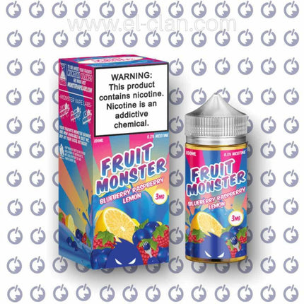 Fruit Monster Blueberry Raspberry Lemon ليمون توت⁩⁩⁩⁩ - Monster Vape Laps -  الكلان فيب el-clan.